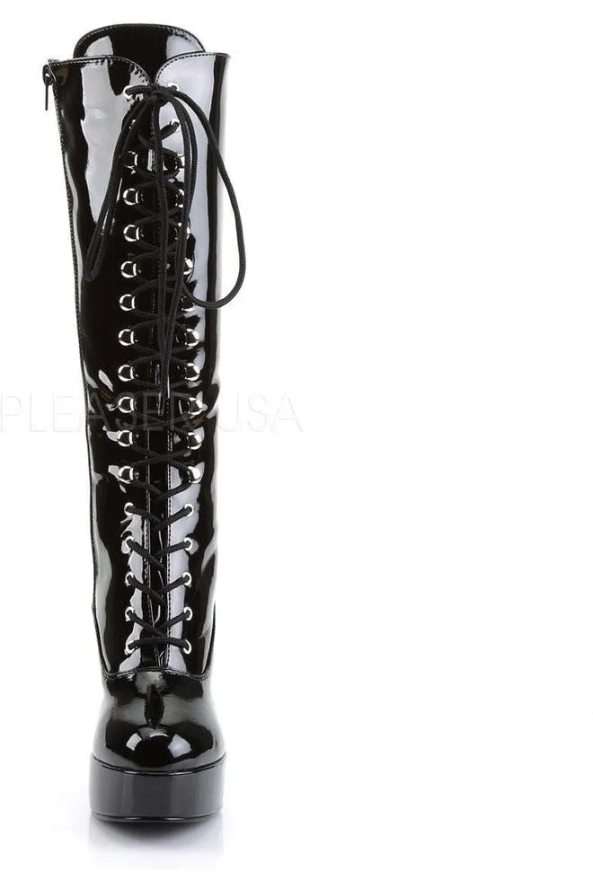 EXOTICA-2020 Knee Boot | Black Patent