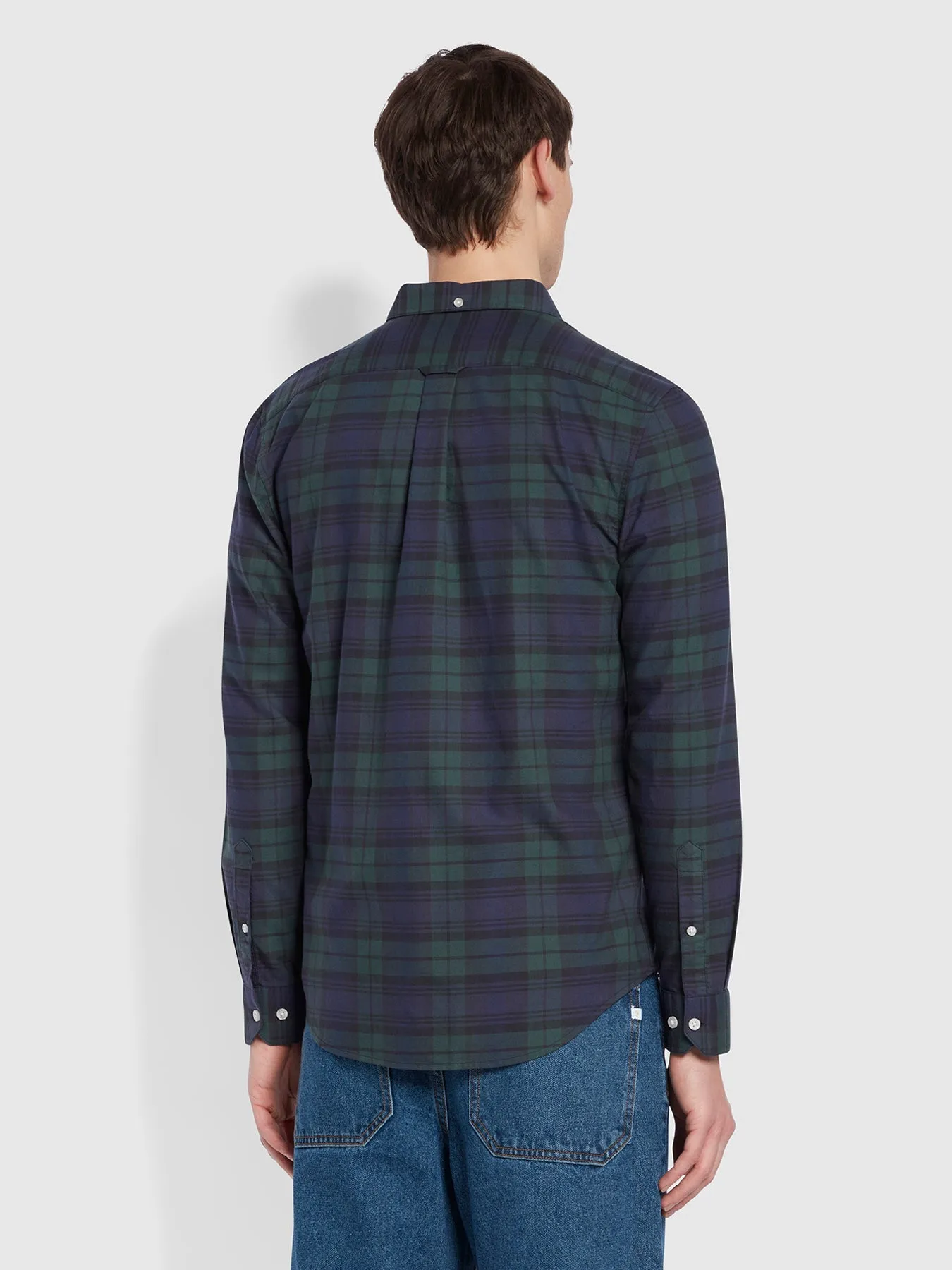 Farah Brewer Check Shirt Woodland Pine