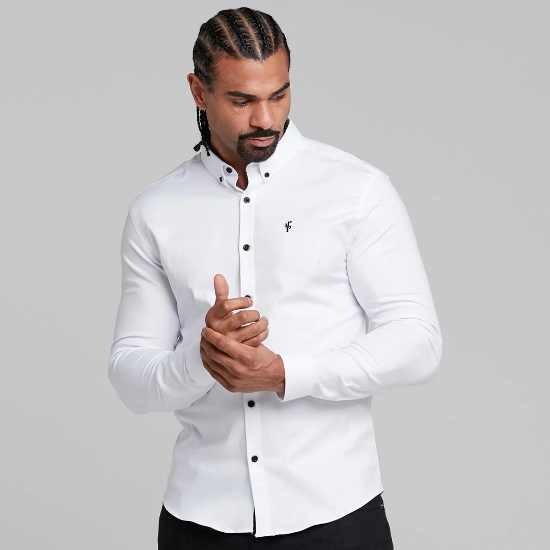 Father Sons Super Slim Stretch Classic Oxford White - FS300
