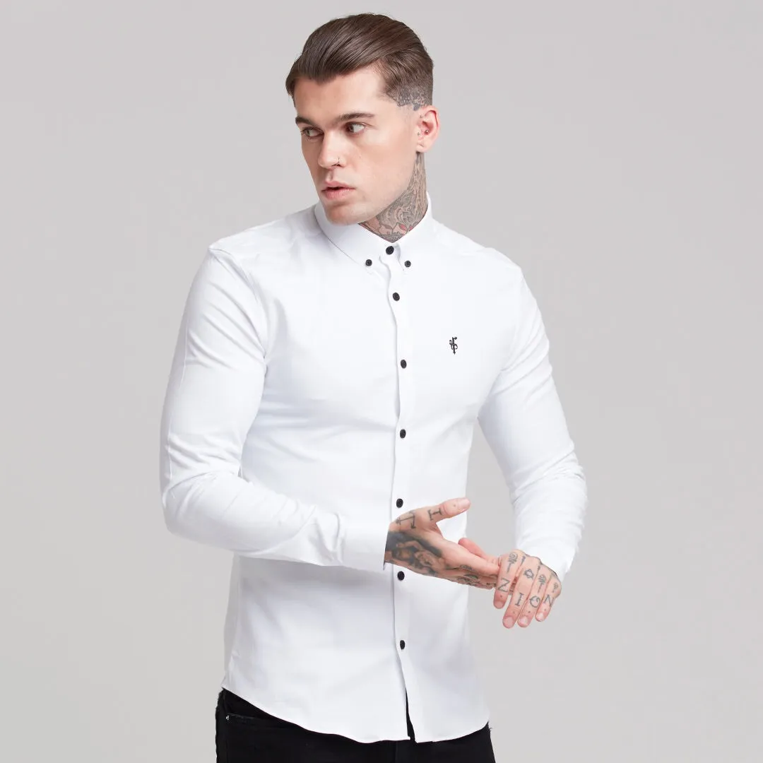 Father Sons Super Slim Stretch Classic Oxford White - FS300
