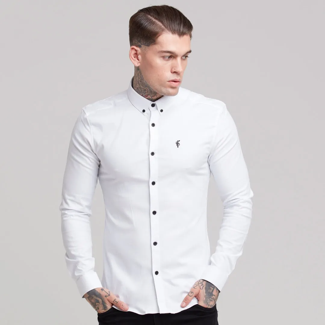 Father Sons Super Slim Stretch Classic Oxford White - FS300