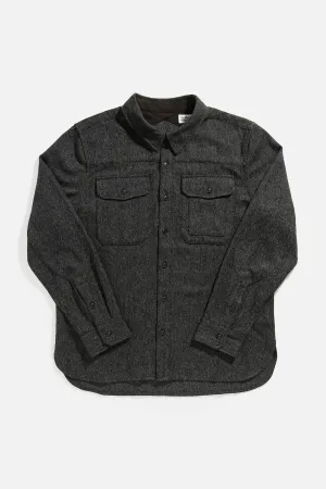 Fielding Overshirt / Charcoal Herringbone
