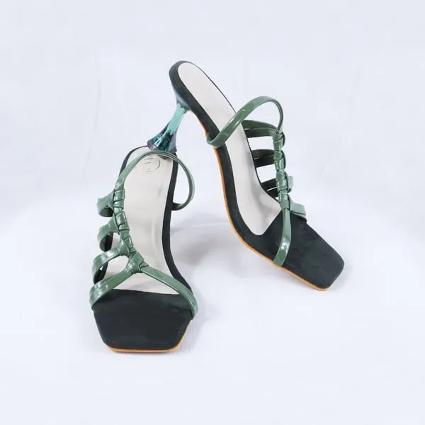 Flair Clear Green Heels