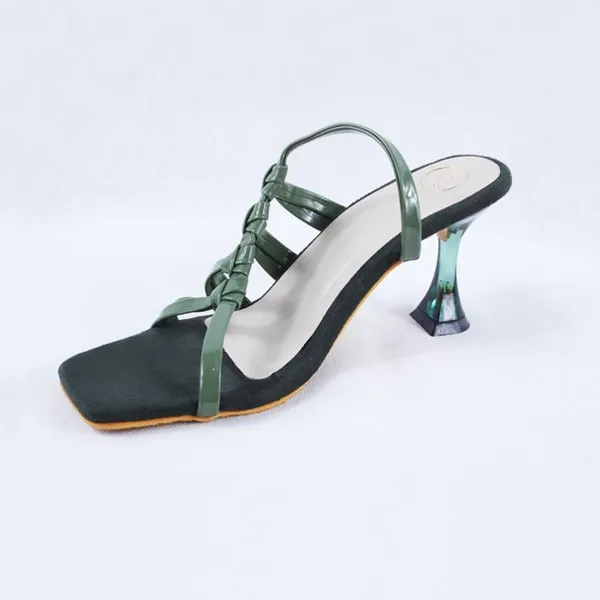 Flair Clear Green Heels
