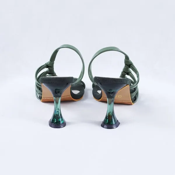 Flair Clear Green Heels