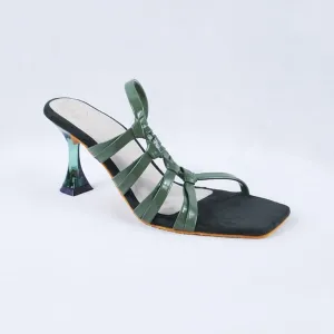 Flair Clear Green Heels