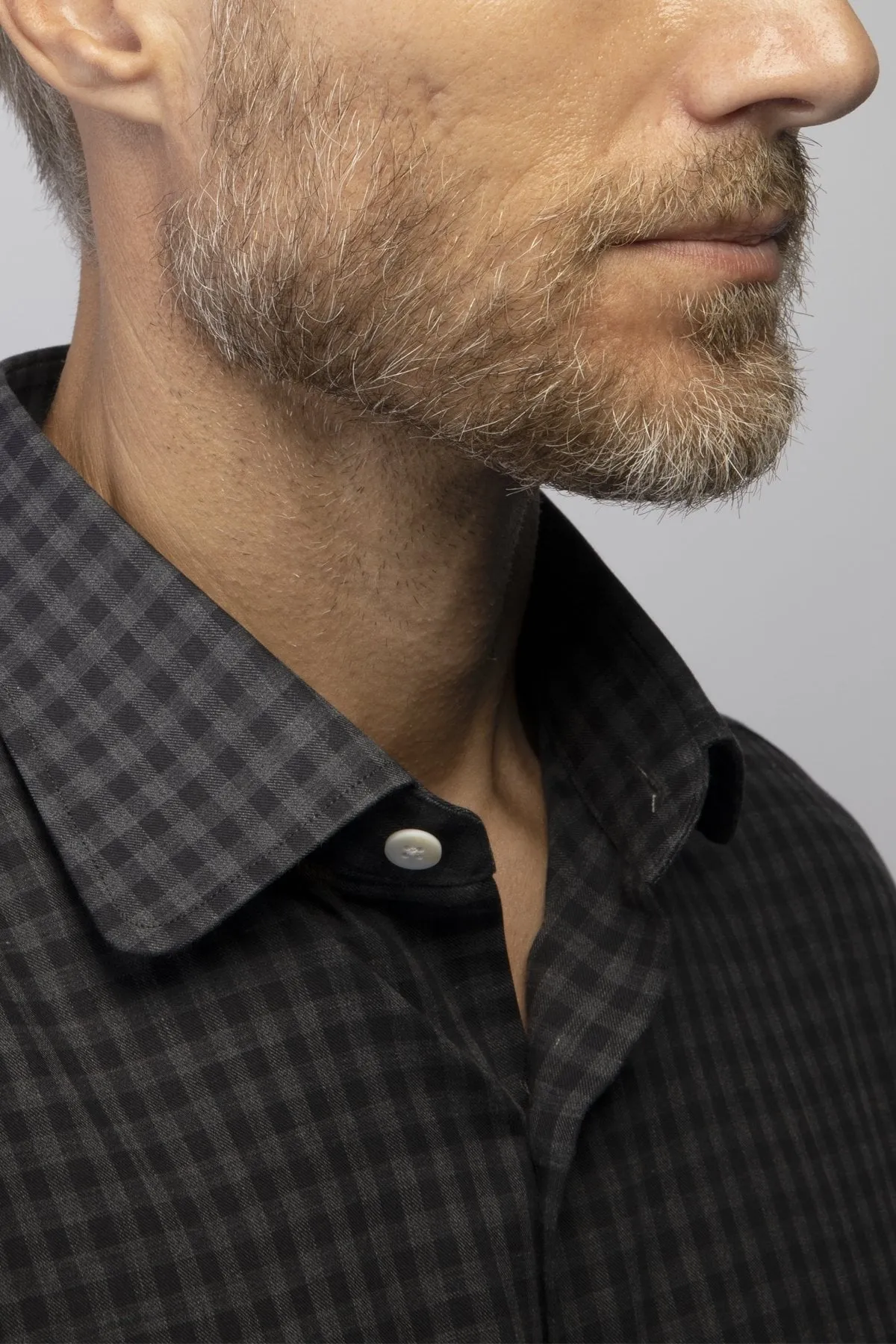 Flannel Check - Charcoal