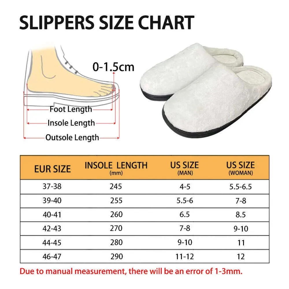 Flannel Cotton Slippers Oil Painting Kiss Gustav Klimt Winter Warm Round Toe Fuzzy Shoes Indoor Anti-slip Sandals Women  New