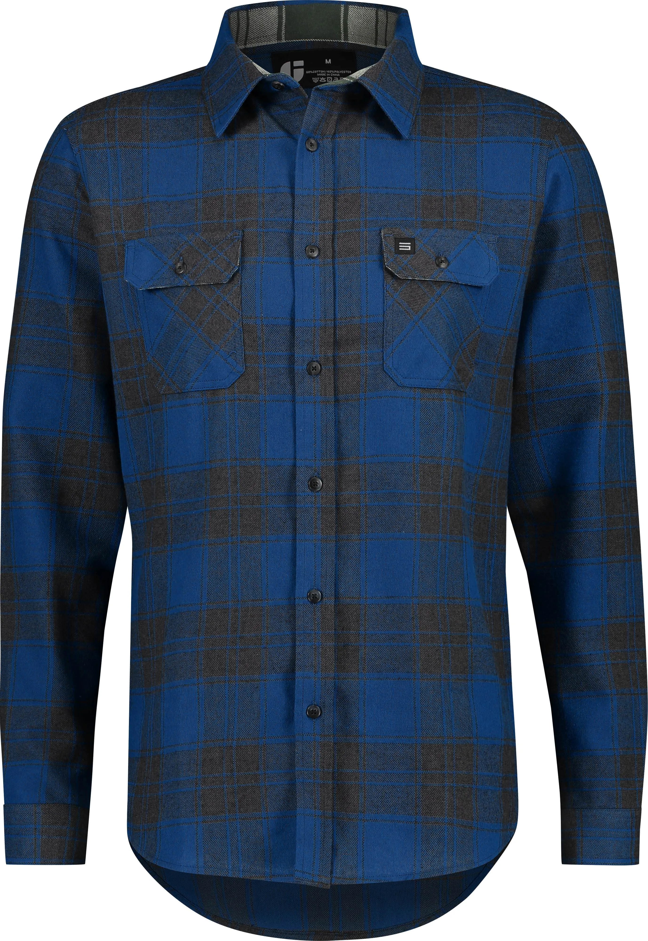 Flannel Shirt for Men - Dry Fit Long Sleeve Button Down - Moisture Wicking and Stretch Fabric