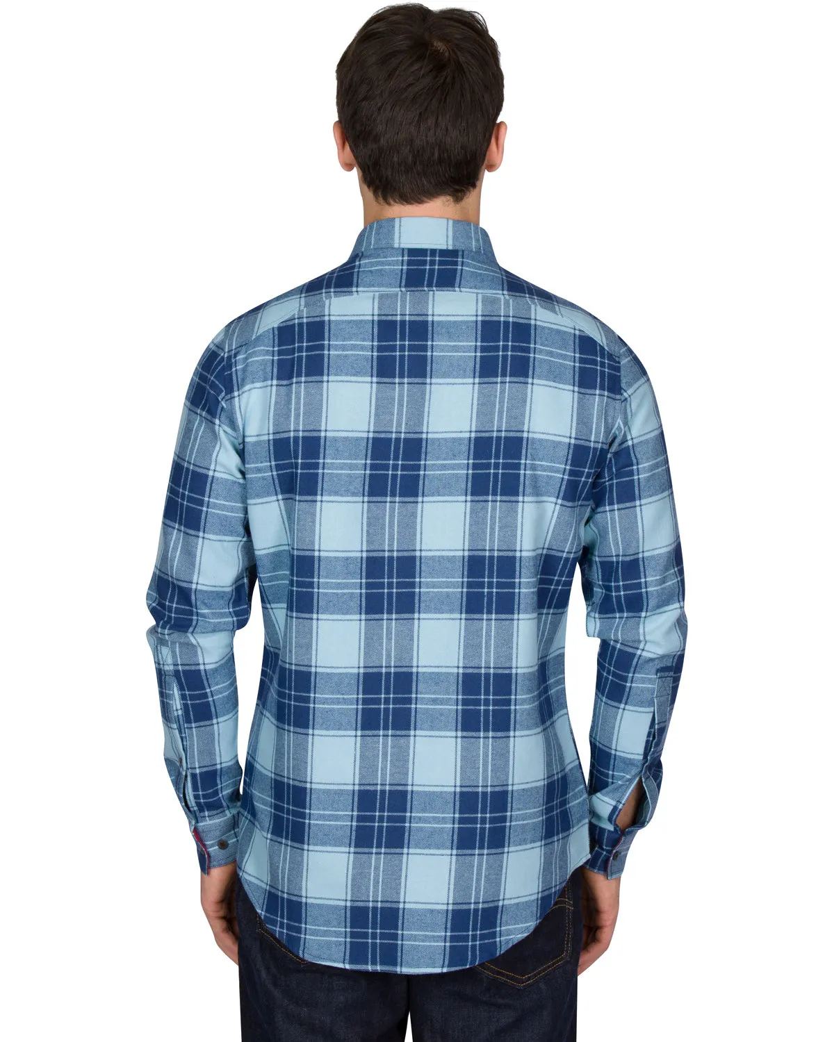 Flannel Shirt for Men - Dry Fit Long Sleeve Button Down - Moisture Wicking and Stretch Fabric