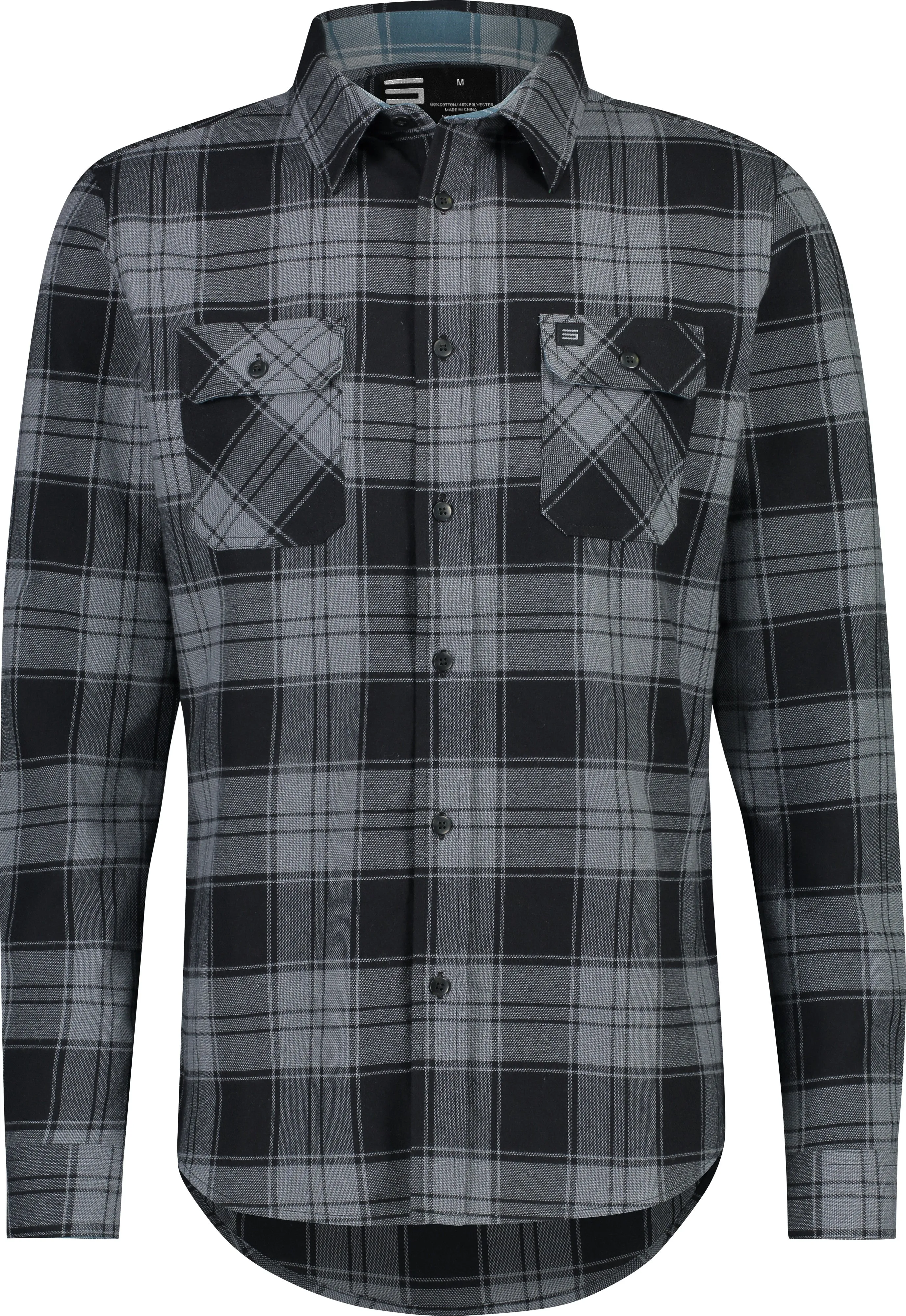 Flannel Shirt for Men - Dry Fit Long Sleeve Button Down - Moisture Wicking and Stretch Fabric