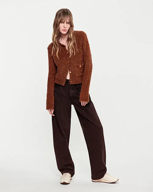 FRAME | Patch Pocket Cardigan | Camel