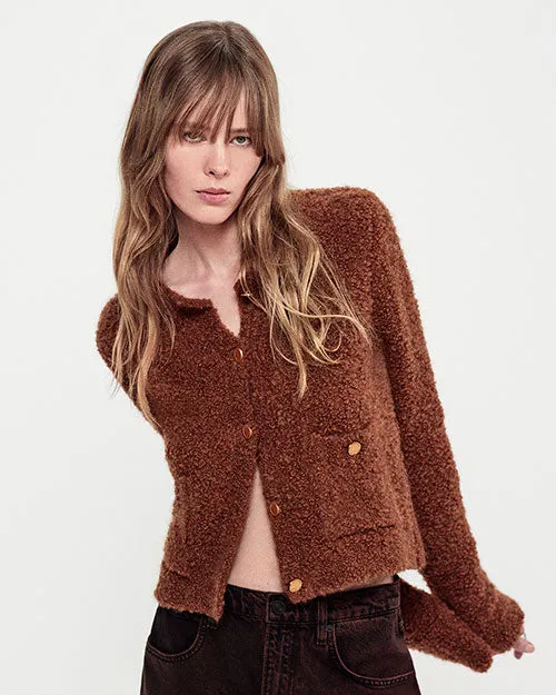 FRAME | Patch Pocket Cardigan | Camel