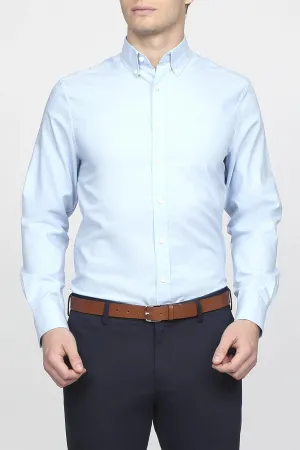 GANT LE MANS Capri Blue Tech Prep Oxford Button Down Shirt 3008530 Size M