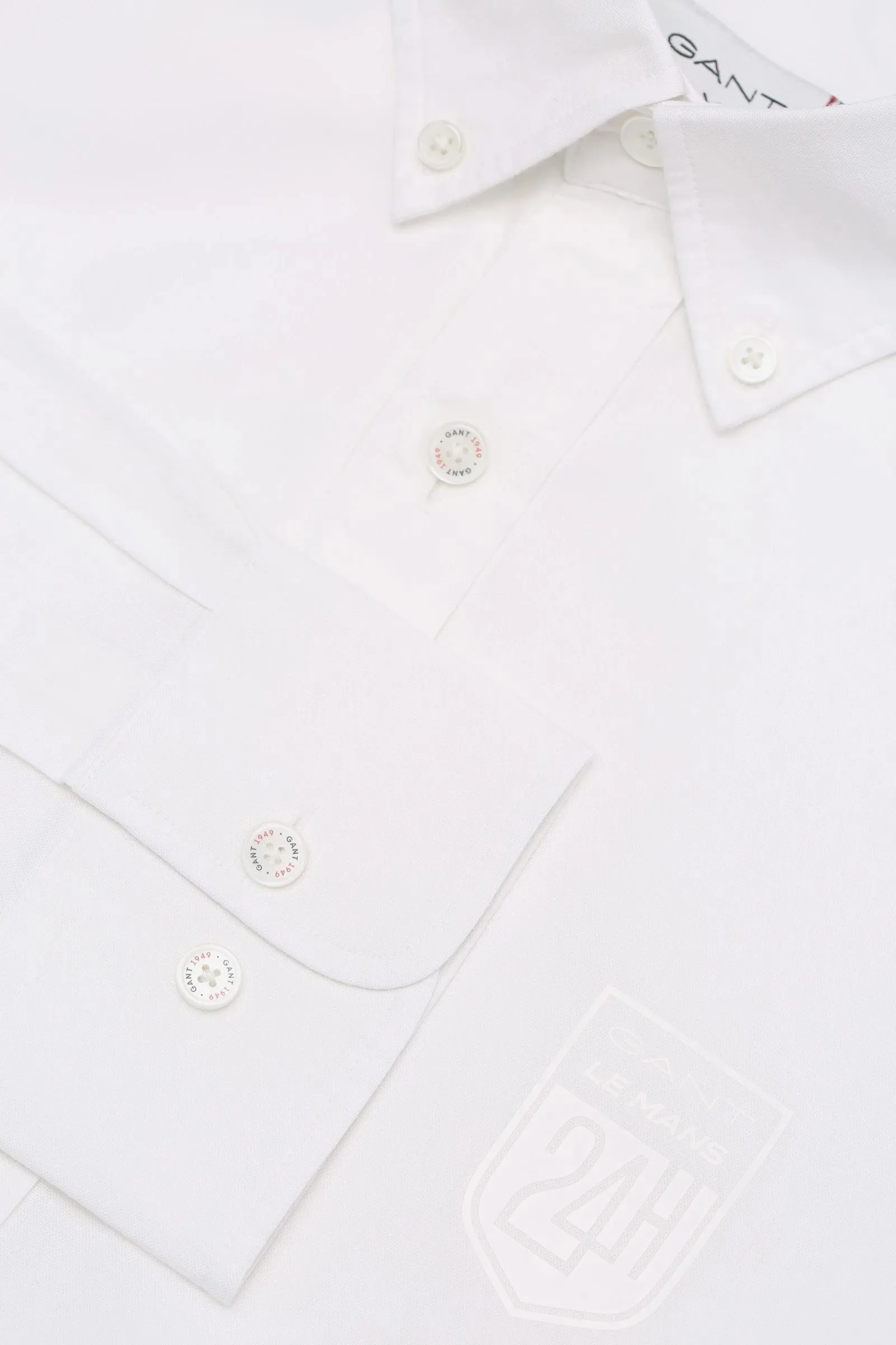 GANT LE MANS White Tech Prep Oxford Button Down Shirt 3008530 Size M NWT