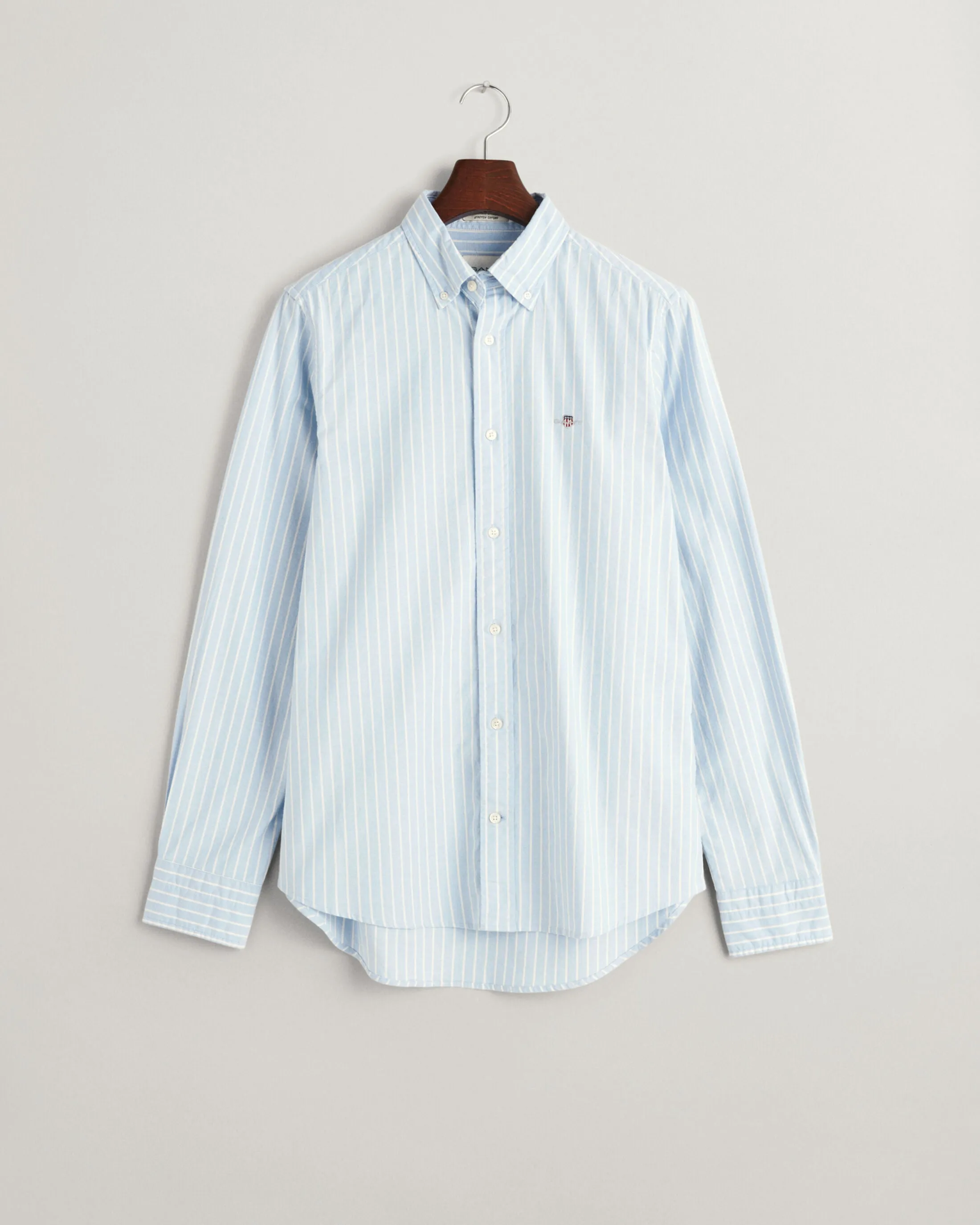 Gant Mens Slim Oxford stripe shirt - Light pink or light blue