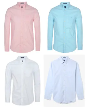 Gant Men's Washed Pinpoint Oxford Regular Fit Button Down Shirt (331510)