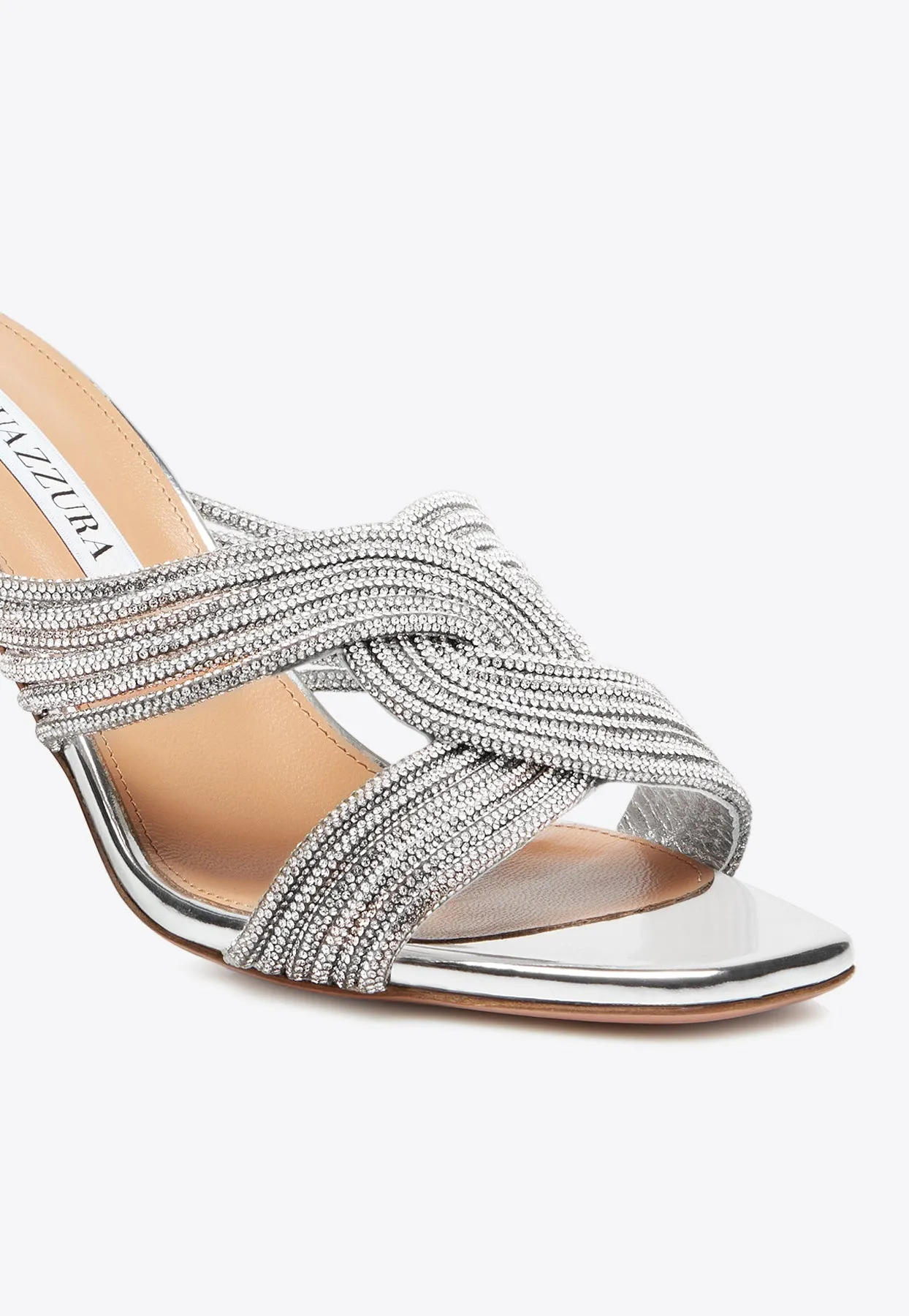 Gatsby 75 Crystal-Embellished Mules