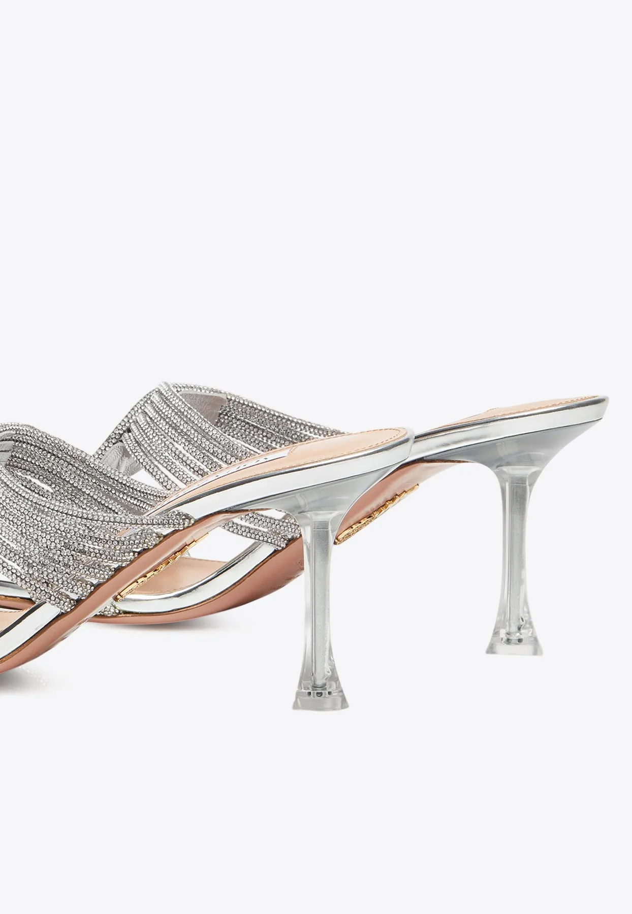 Gatsby 75 Crystal-Embellished Mules