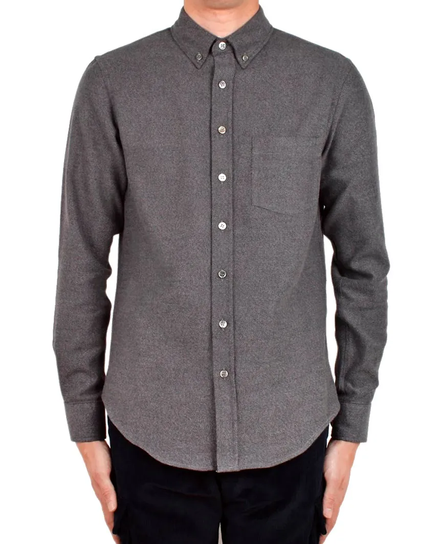 Graphite Twill Flannel Shirt