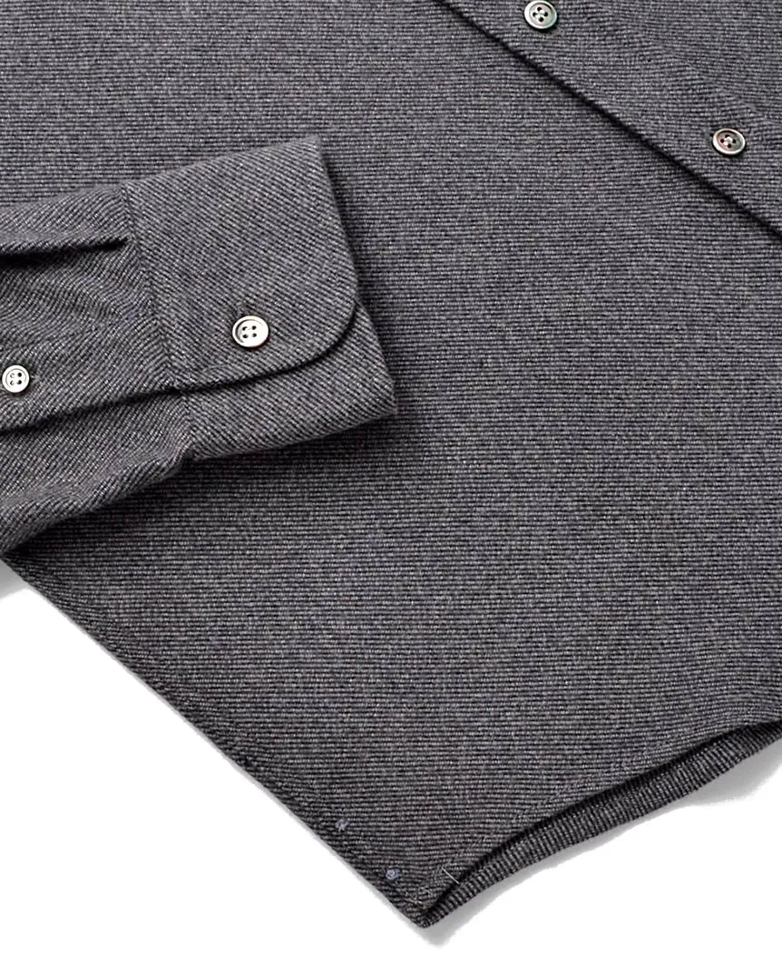 Graphite Twill Flannel Shirt