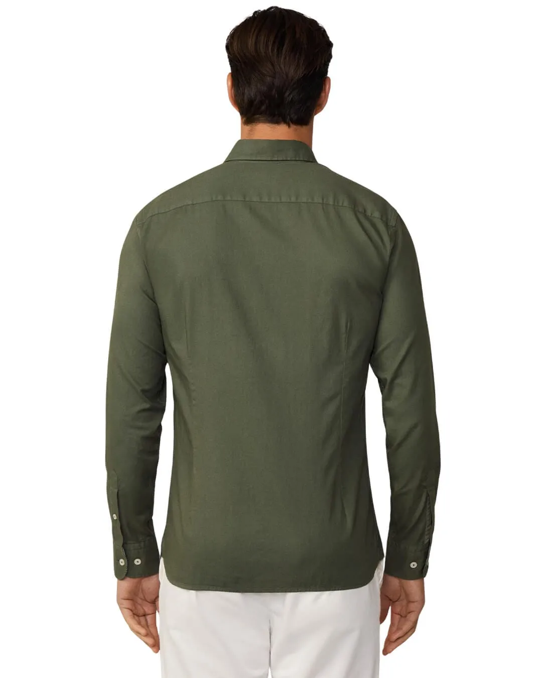 Hackett Thyme Green Essential GMD Oxford Shirt