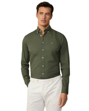 Hackett Thyme Green Essential GMD Oxford Shirt