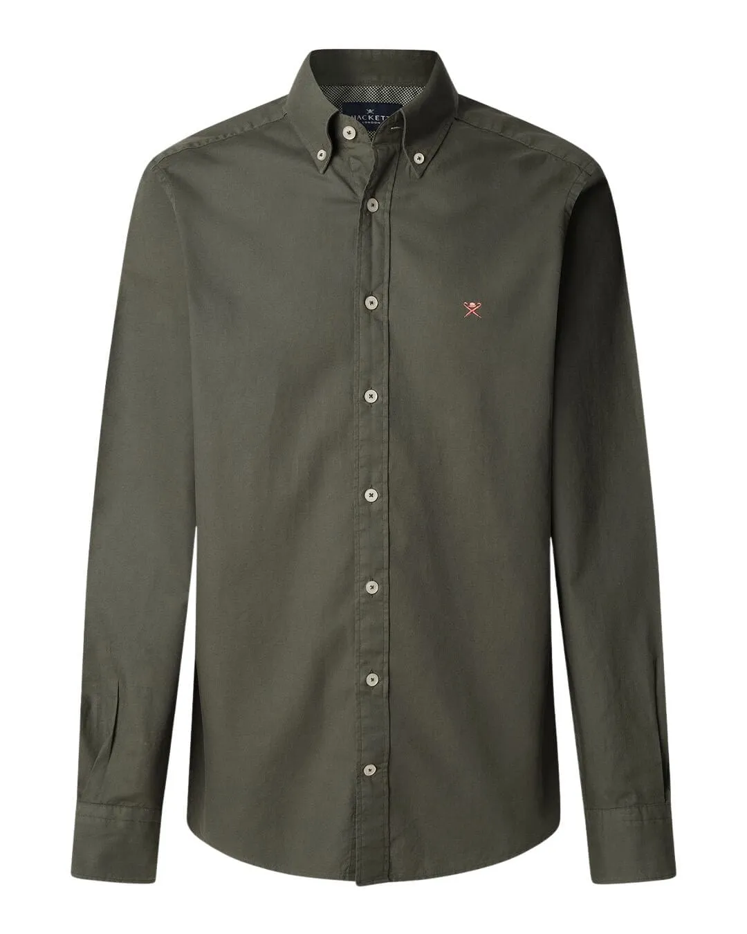 Hackett Thyme Green Essential GMD Oxford Shirt