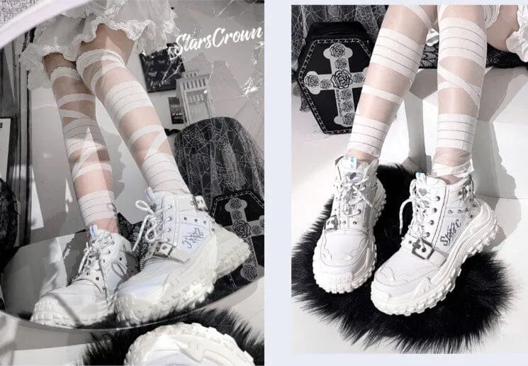 Harajuku Stars Stud High Platform Shoes