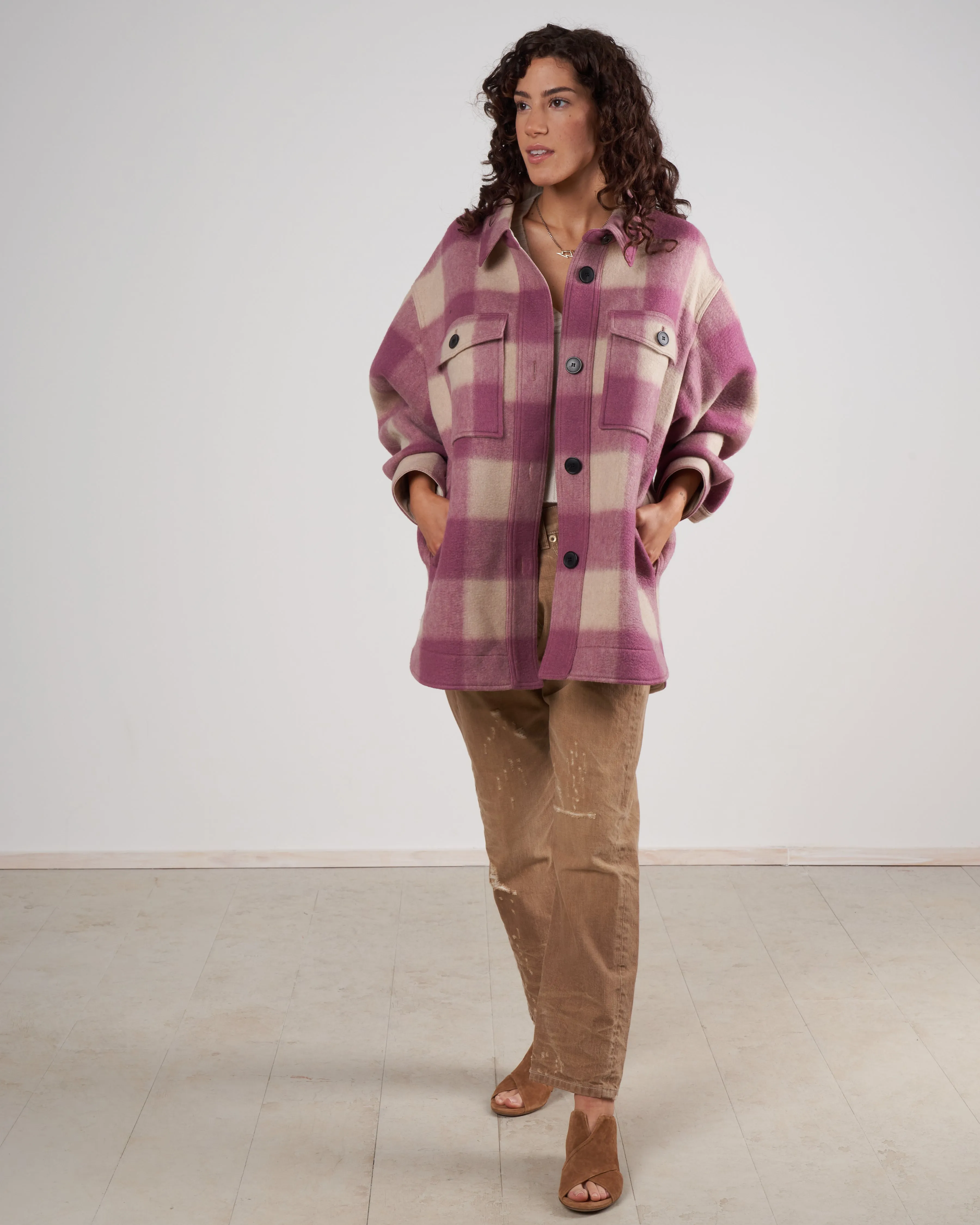harveli jacket - rosewood
