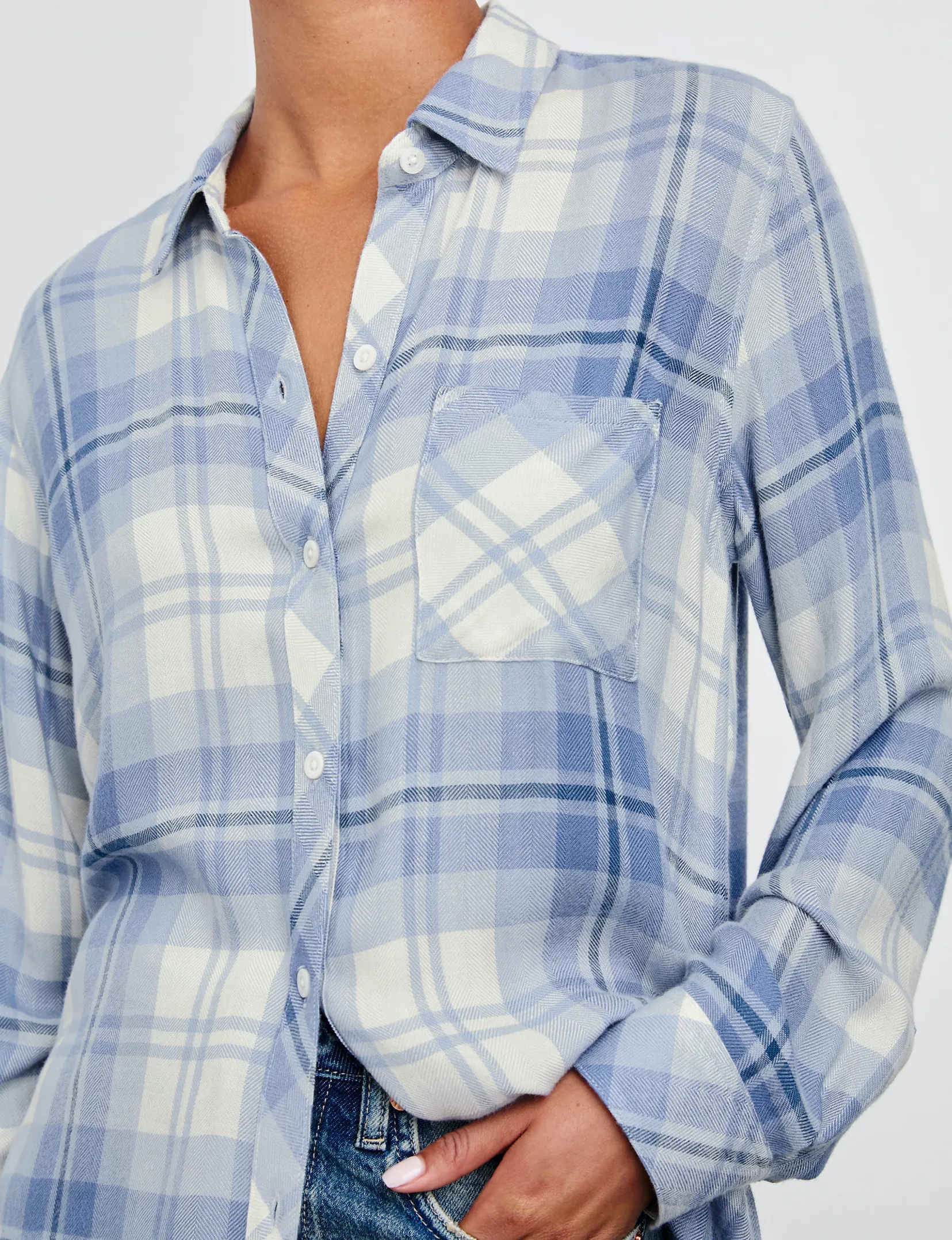 Hunter Plaid Flannel, Bluebell Snow
