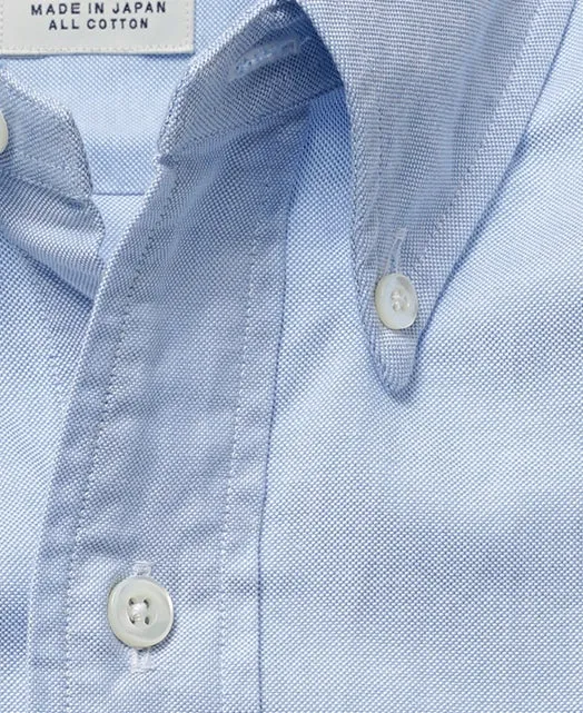 Kamakura Vintage Ivy Plain Oxford Button Down Shirt - Blue