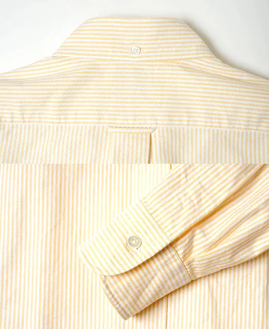 Kamakura Vintage Ivy Stripe Oxford Button Down Shirt - Yellow