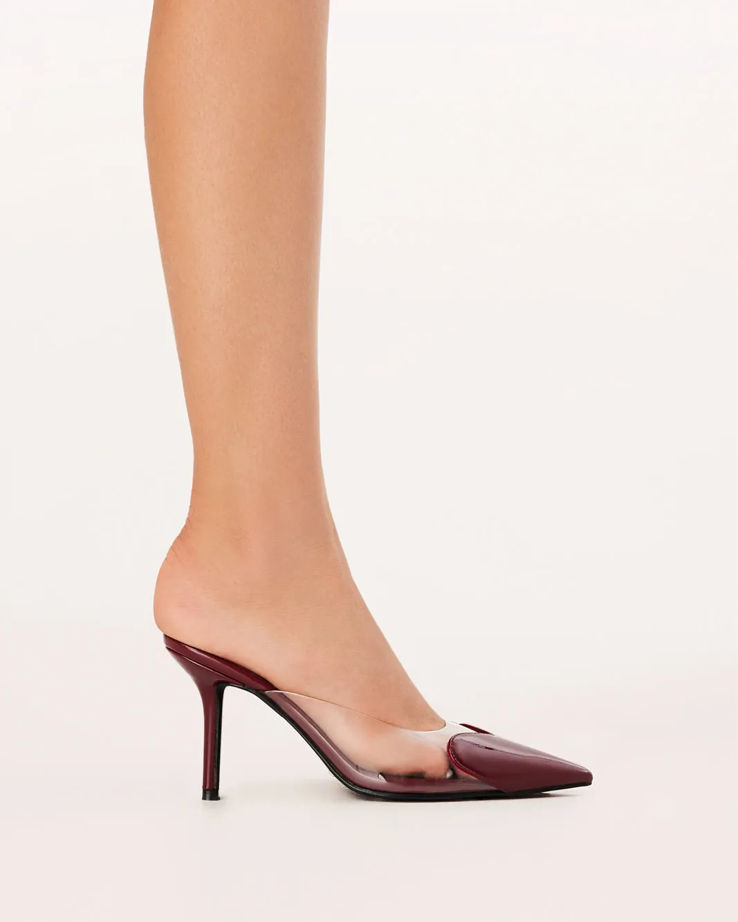 KARESS - CHERRY RED PATENT-CLEAR