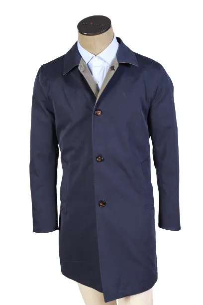 Kired by Kiton Ben Nylon Reversible Raincoat