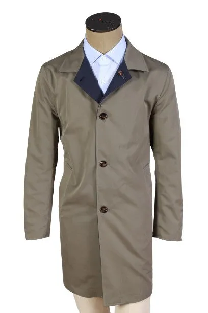 Kired by Kiton Ben Nylon Reversible Raincoat
