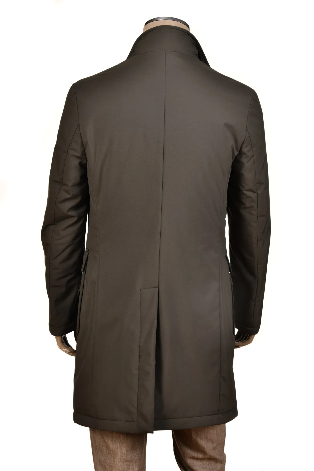 Kired by Kiton Ofu Double-Breasted Raincoat