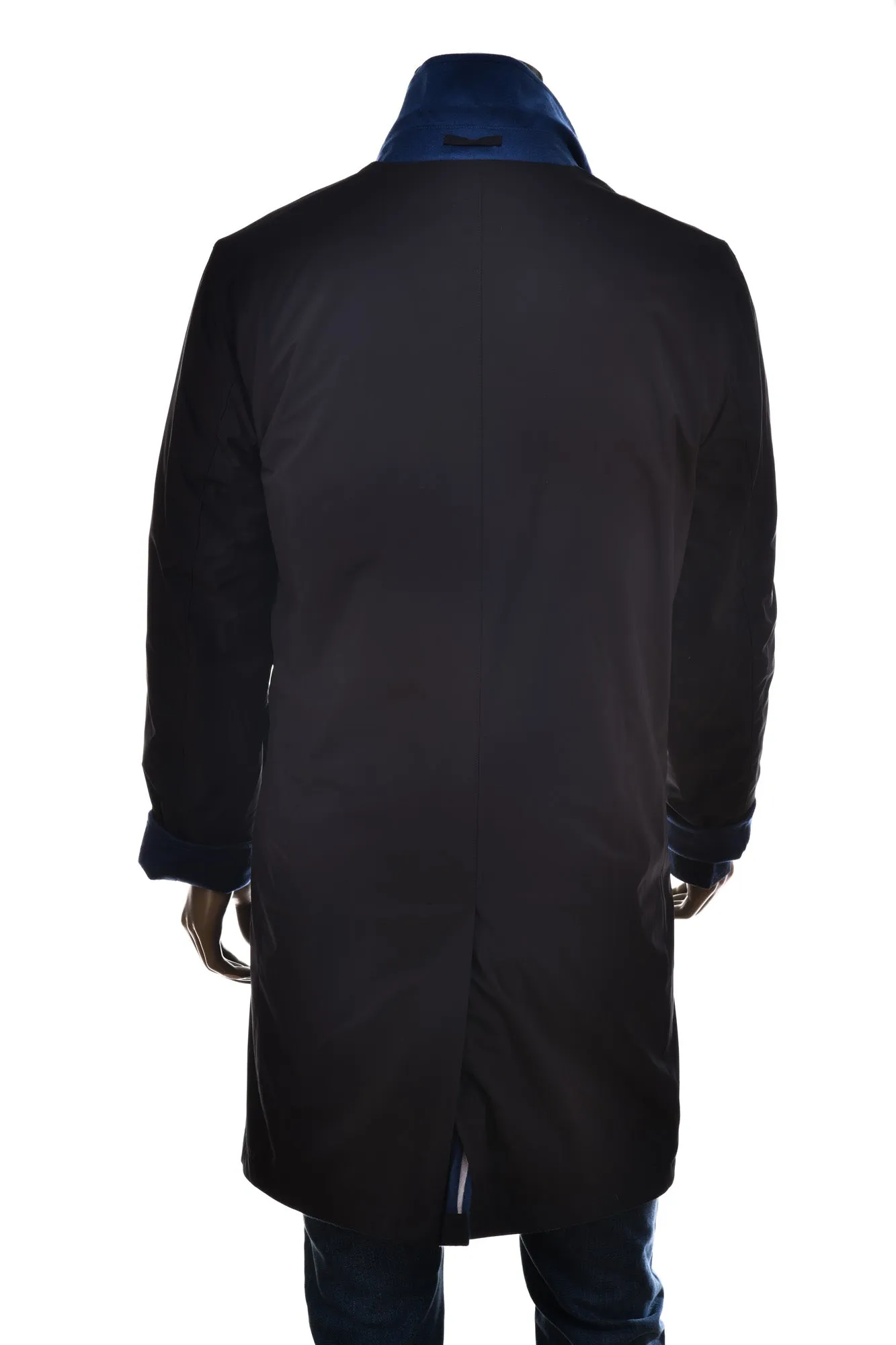 Kired by Kiton Peak Cashmere Reversible Raincoat