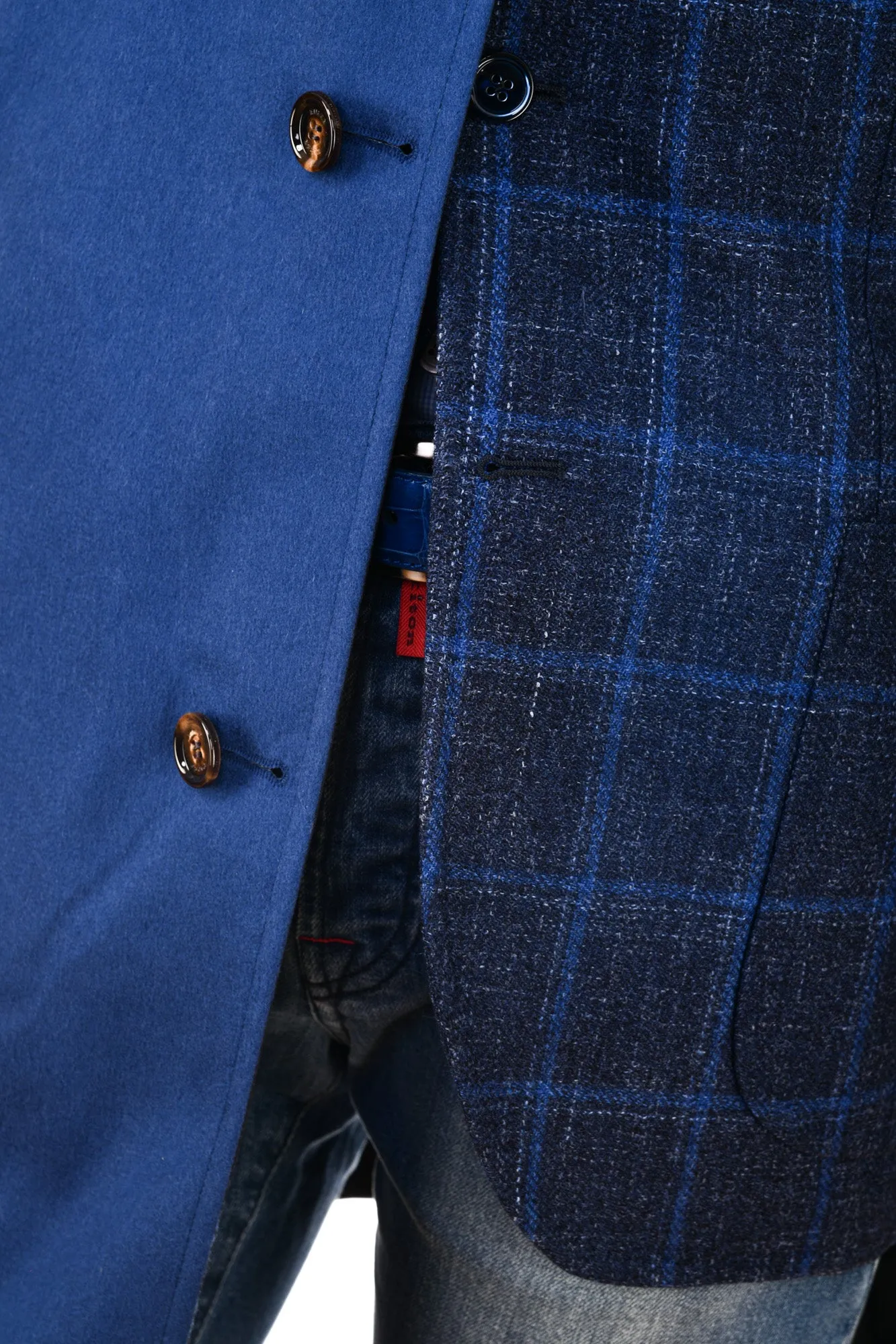 Kired by Kiton Peak Cashmere Reversible Raincoat