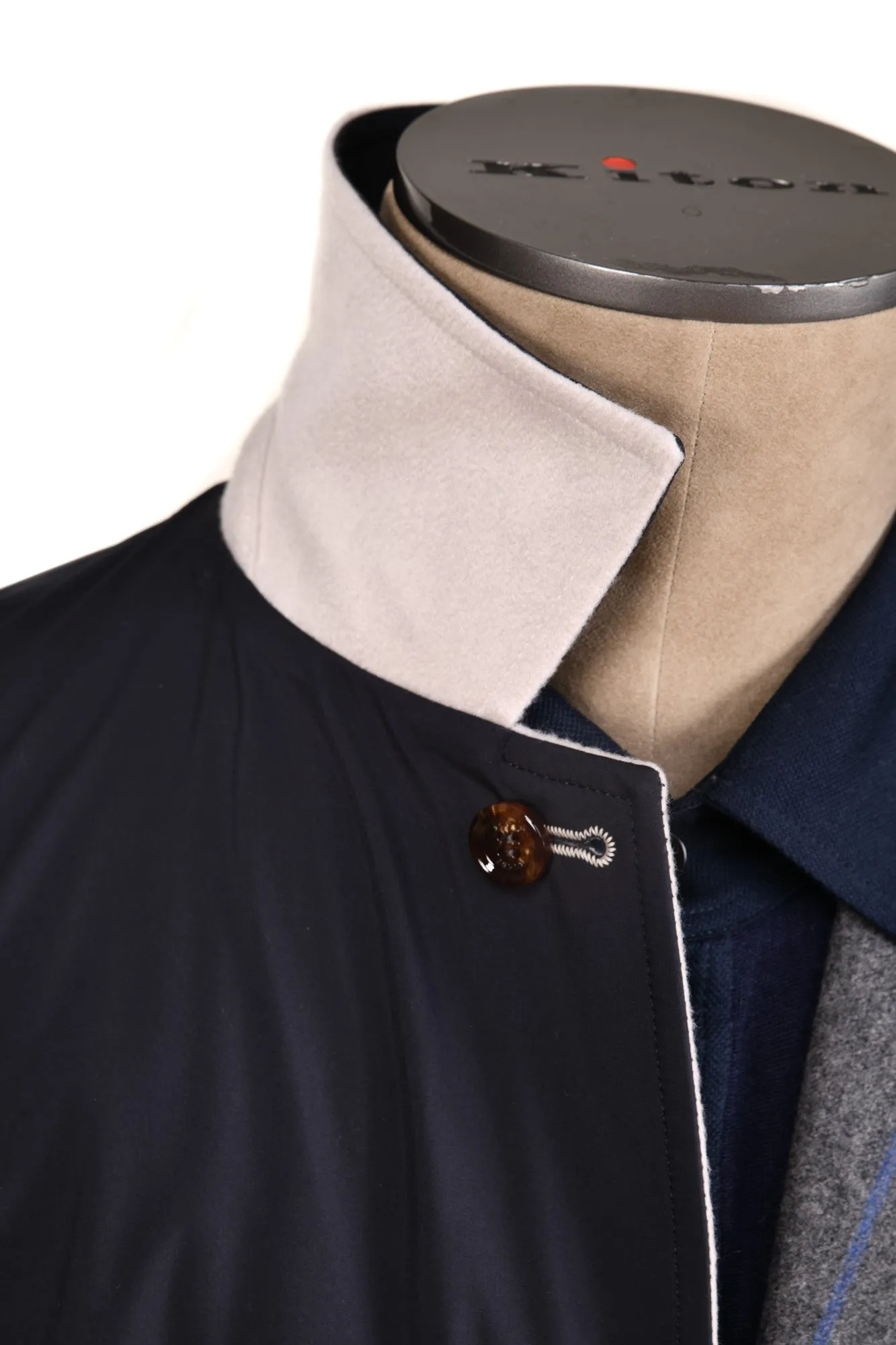 Kired by Kiton Peak Cashmere Reversible Raincoat
