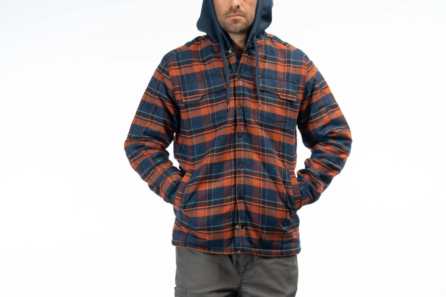 KLIM Mens Targhee Fleece Lined Flannel Hoodie