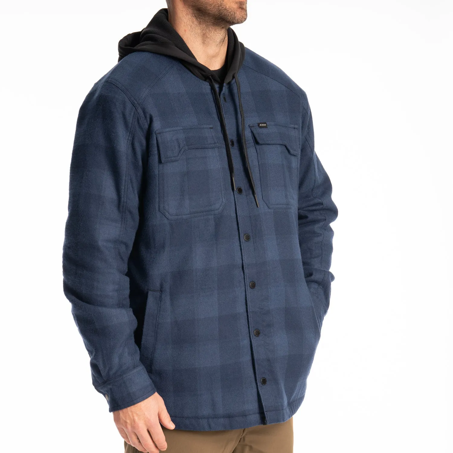 KLIM Mens Targhee Fleece Lined Flannel Hoodie