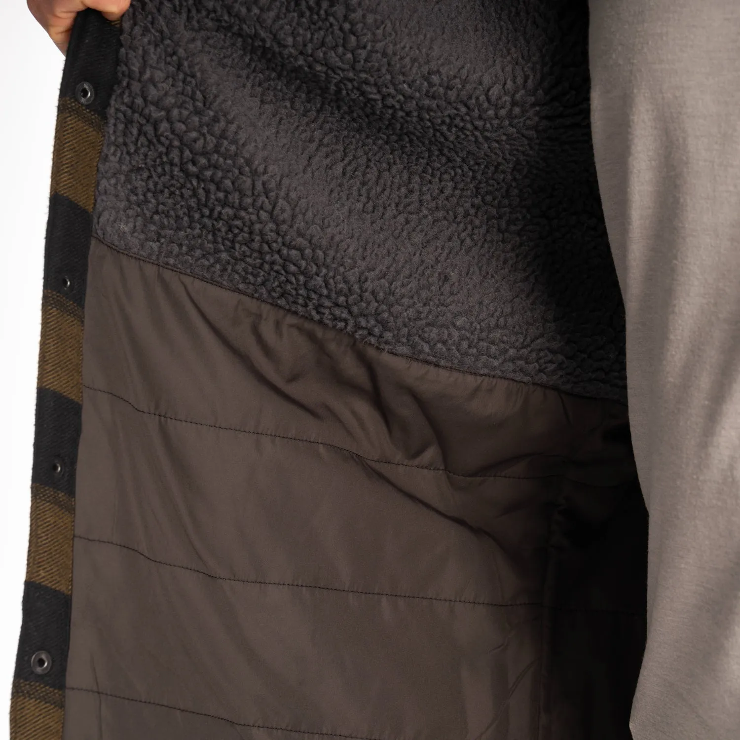 KLIM Mens Targhee Fleece Lined Flannel Hoodie