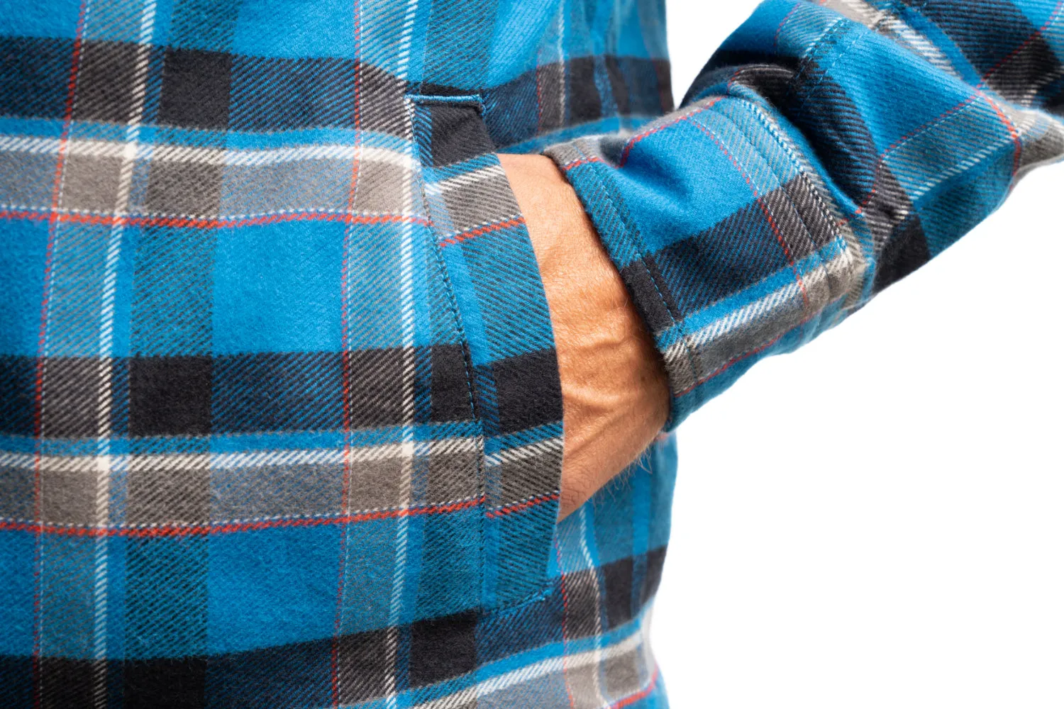 KLIM Mens Targhee Fleece Lined Flannel Hoodie