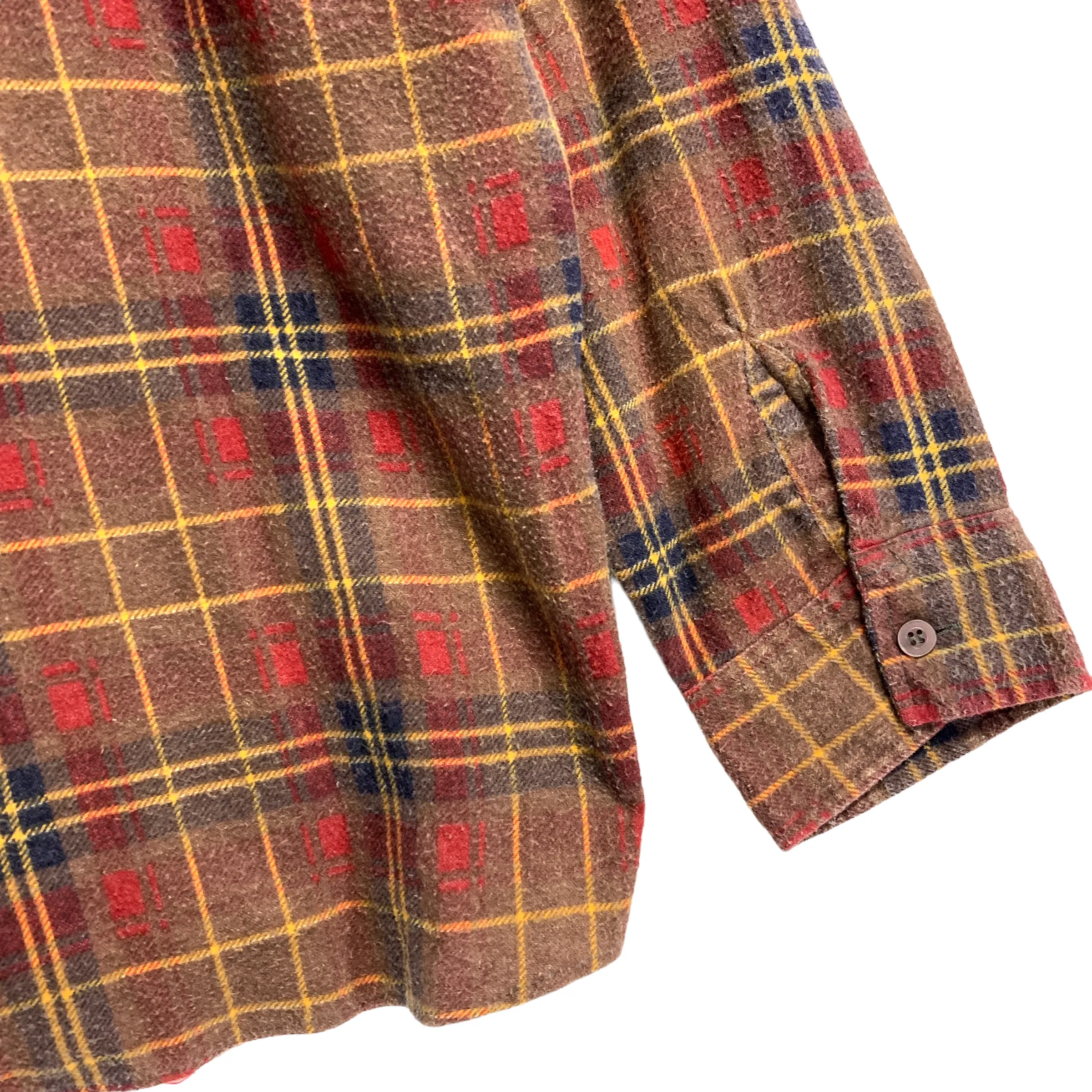 [L] Needles Rebuild Ribbon Cut Flannel Shirt