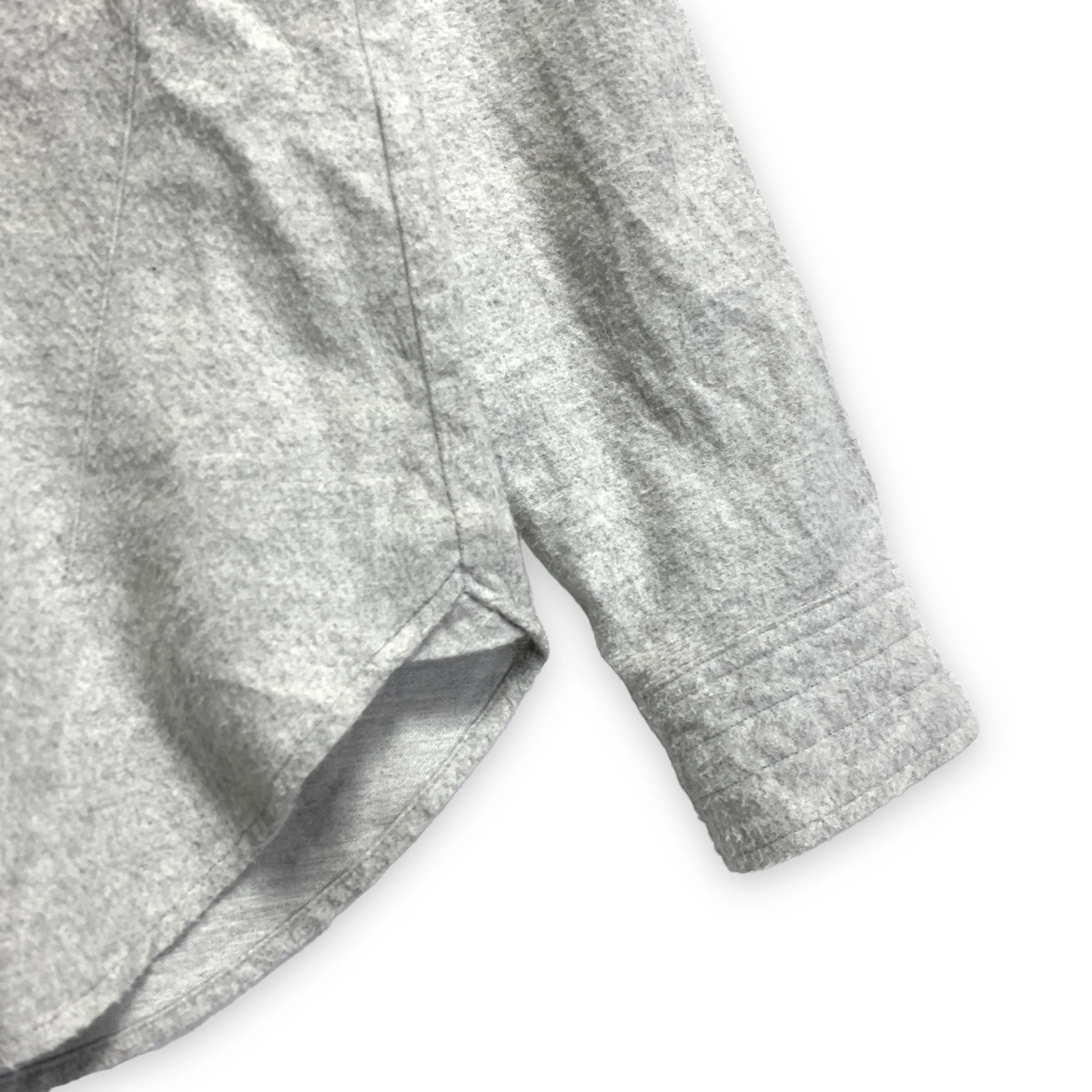[L] Number Nine Hooded Flannel L/S Shirt Grey