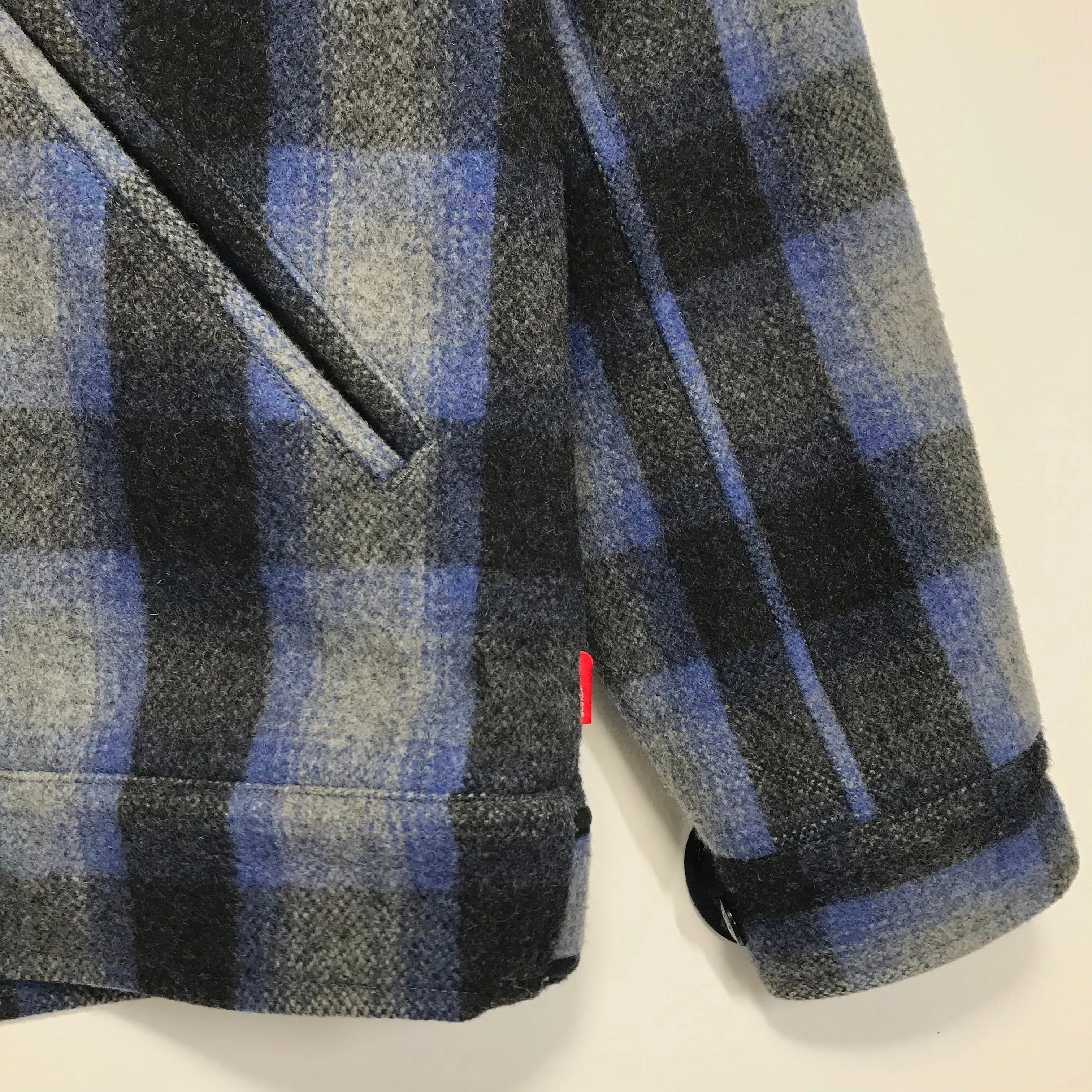 [L] WTaps 09AW Melton Wool Grease Jacket Blue