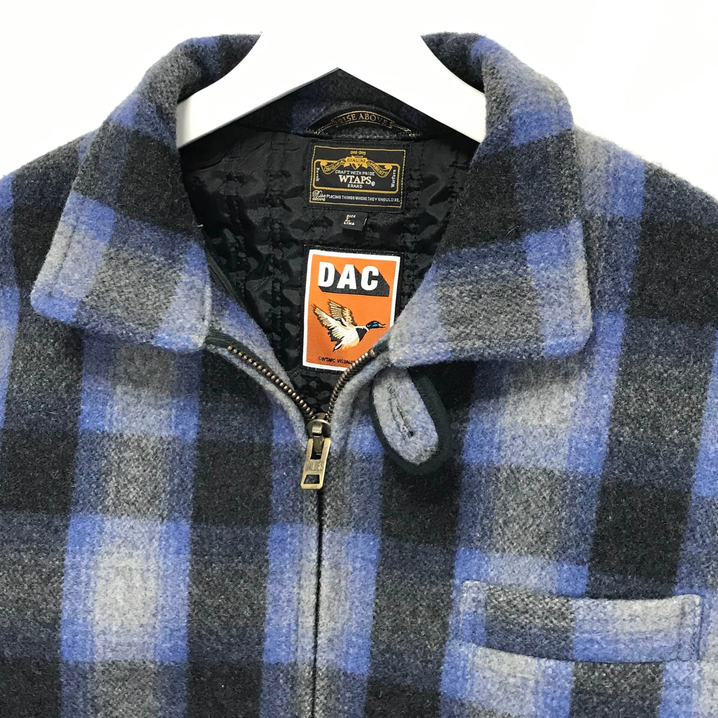 [L] WTaps 09AW Melton Wool Grease Jacket Blue