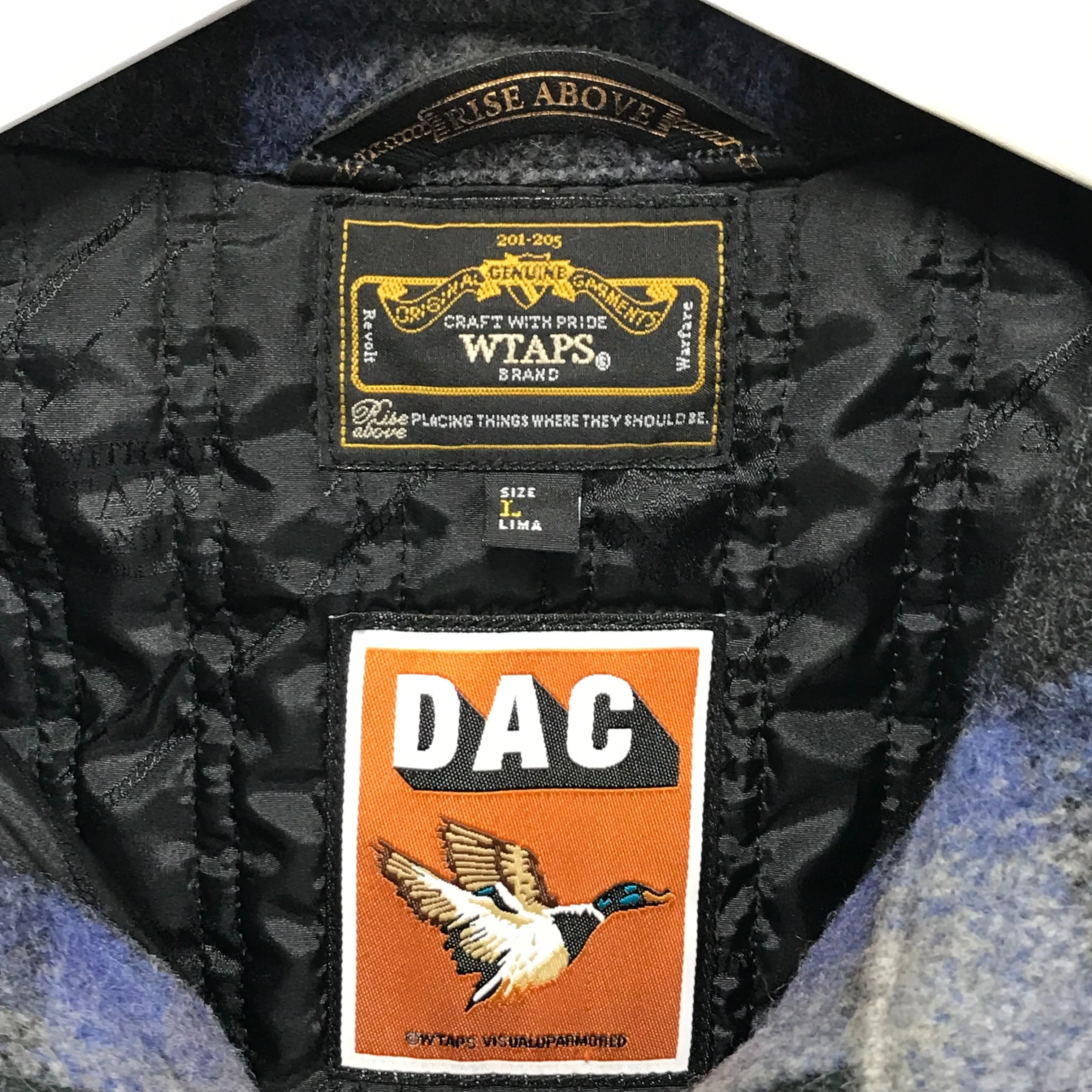 [L] WTaps 09AW Melton Wool Grease Jacket Blue