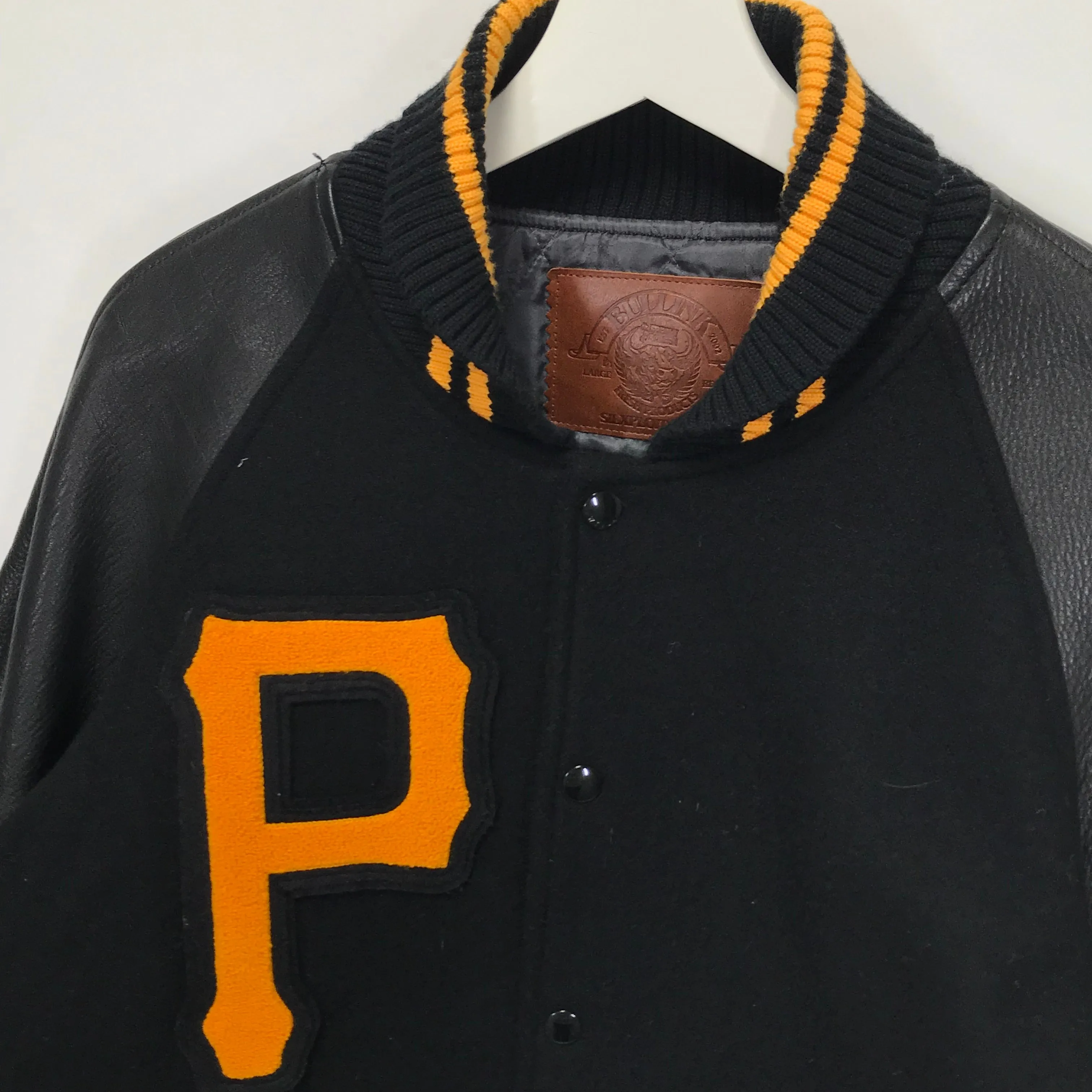 [L] WTaps Philosophy Store Limited 'Good Bad Ugly' Varsity Jacket Black